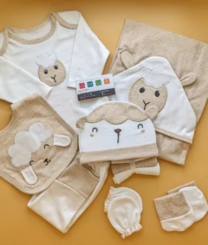 Baby Sheep Essentials Gift Set (7-Piece Newborn Pack)