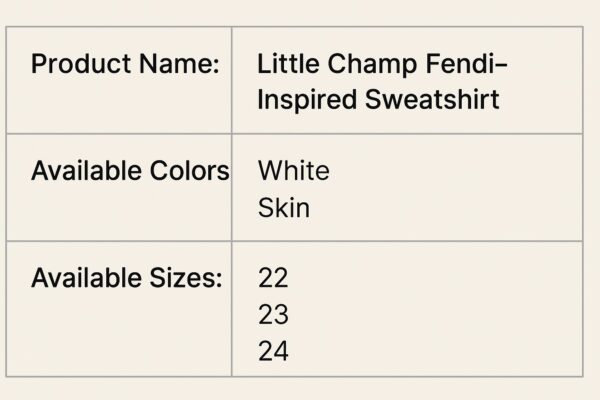 Little Champ Fendi-Inspired Sweatshirt - Image 3